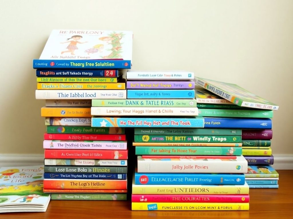 Cărți pentru copii cu ilustrații colorate și atractive.